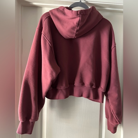 Daily Drills Heavyweight Double Zip Hoodie - Wine - size M/L - Picture 7 of 7